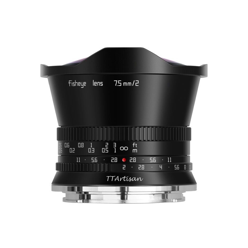 TTArtisan APS-C 7.5mm F2 Lens (Nikon Z, Siyah)