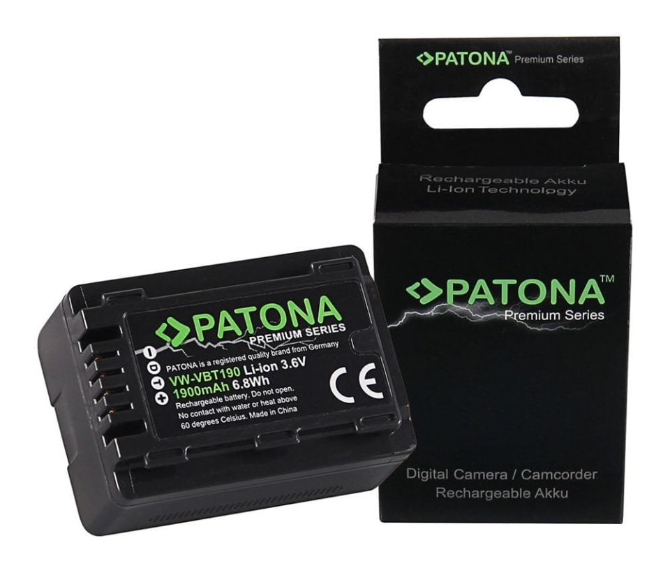 PATONA 1258 Premium Battery f. Panasonic VW-VBT190