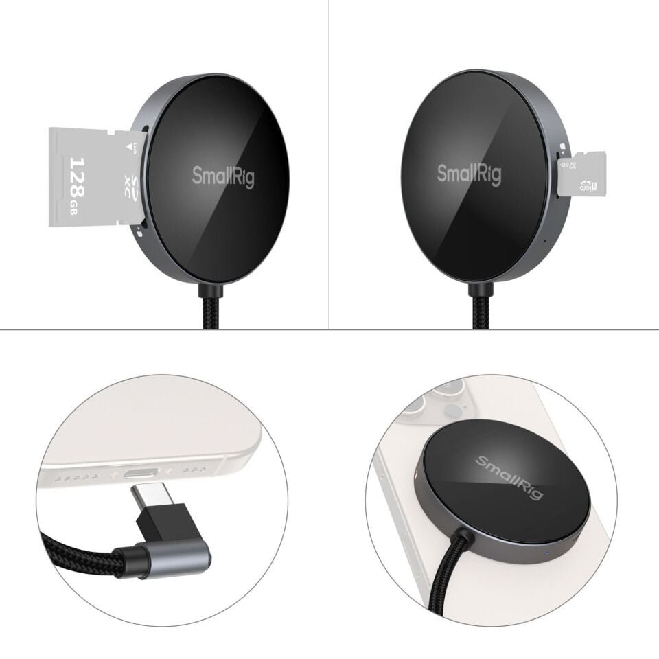 SmallRig 4870 SD 4.0  / Micro SD Kart  Hafıza Kartı Okuyucu