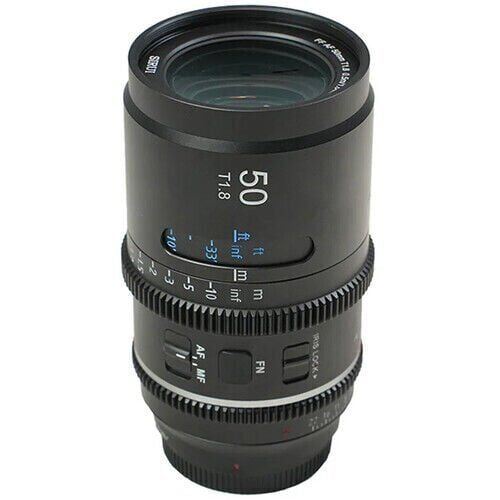 Sirui Astra Series AF 50mm T1.8 1.33x Full Frame Blue Flares Anamorphic Nikon Z Mount Lens
