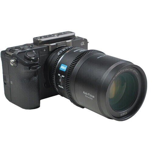 Sirui Astra Series AF 50mm T1.8 1.33x Full Frame Blue Flares Anamorphic Nikon Z Mount Lens