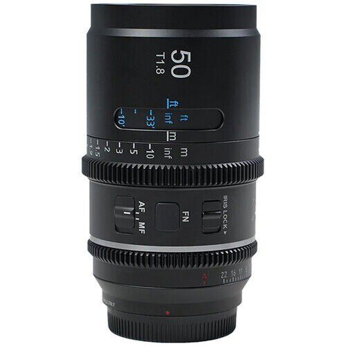 Sirui Astra Series AF 50mm T1.8 1.33x Full Frame Blue Flares Anamorphic Sony E Mount Lens