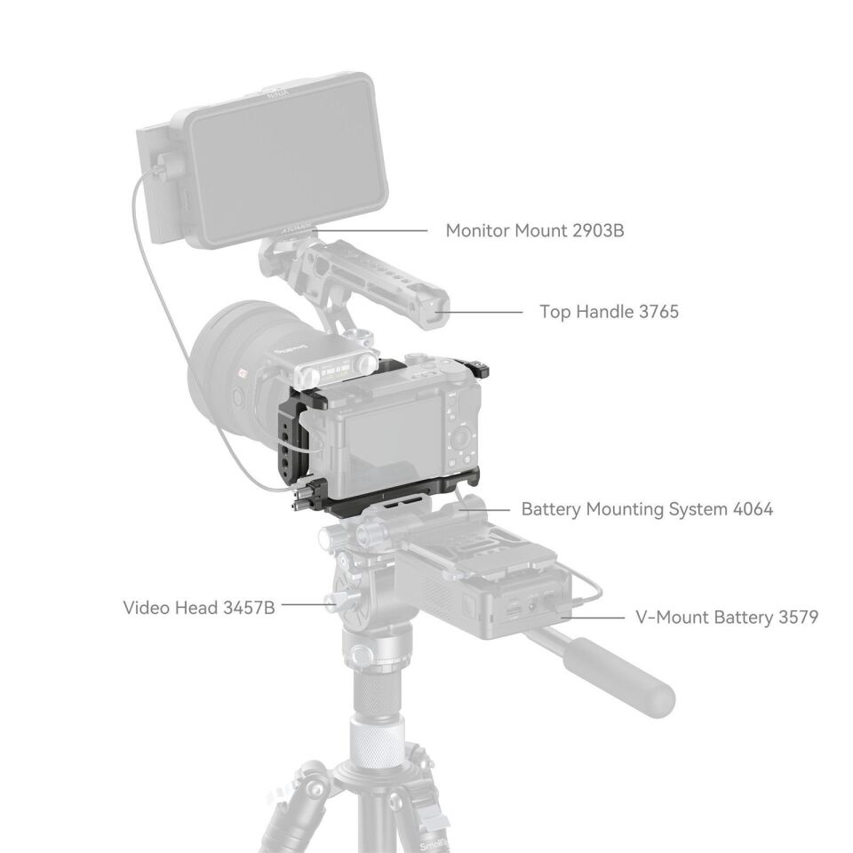 SmallRig 4949 Sony ZV-E10 II  için  HawkLock Hızlı Çıkarma Kafes Kiti