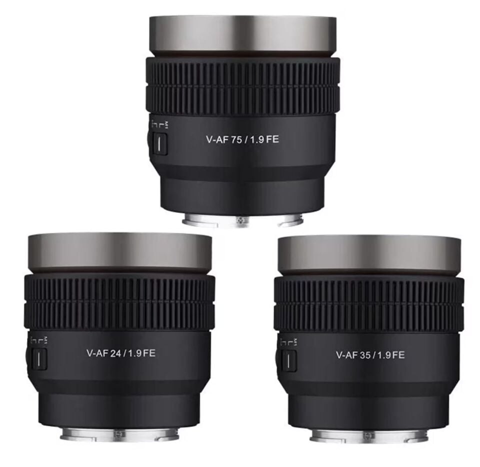 Samyang Video V-AF 3'lü set (24mm, 35mm, 75mm T1.9) (Sony E)