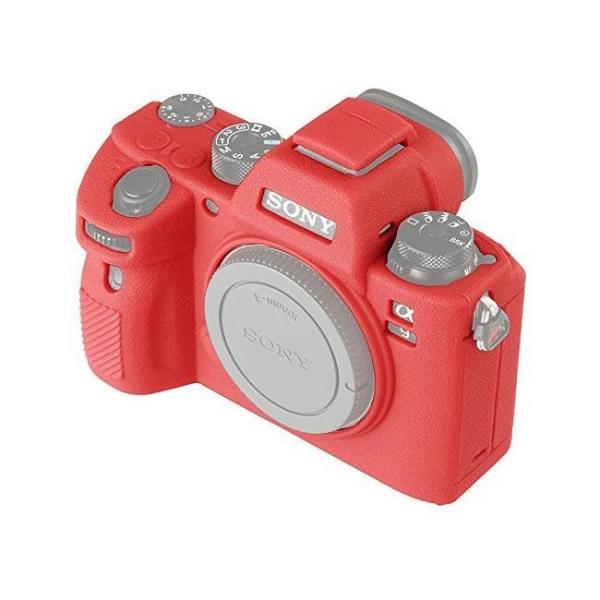 Sanger Silikon Kılıf Sony A9 A73 R3 İçin Kırmızı