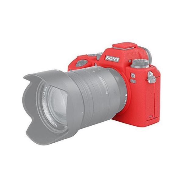 Sanger Silikon Kılıf Sony A9 A73 R3 İçin Kırmızı