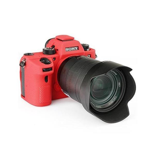 Sanger Silikon Kılıf Sony A9 A73 R3 İçin Kırmızı