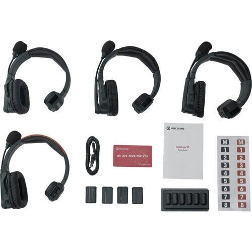 Hollyland Solidcom SE Global 4S 4 Kişilik Kablosuz Intercom Sistemi Global Versiyon