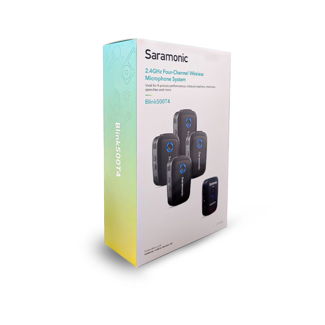 Saramonic Blink500 T4 4 Kişilik Kablosuz Mikrofon Sistemi