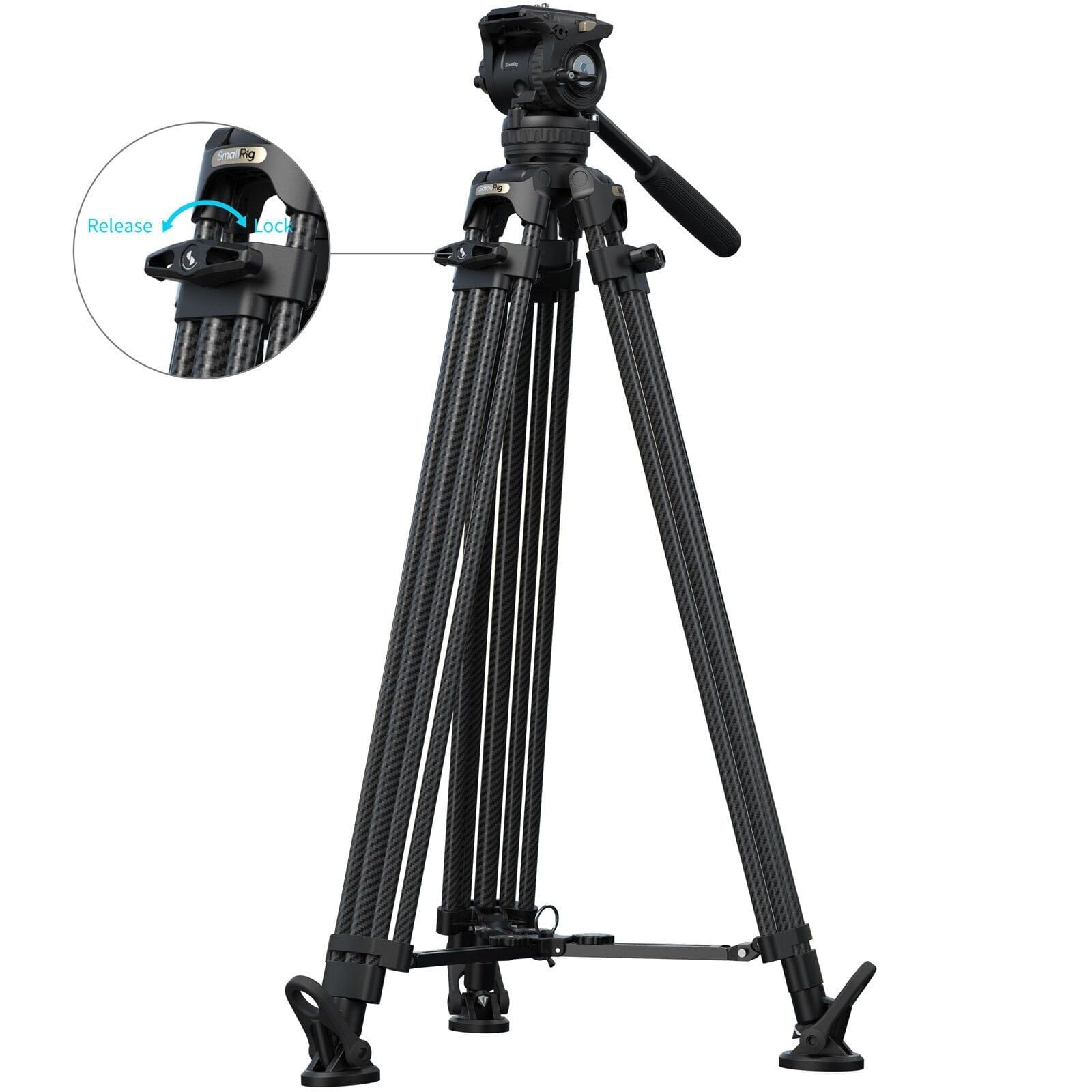 SmallRig 5580 FSD16 FreeSpeed ​​Ağır Hizmet Tipi Karbon Fiber Tripod