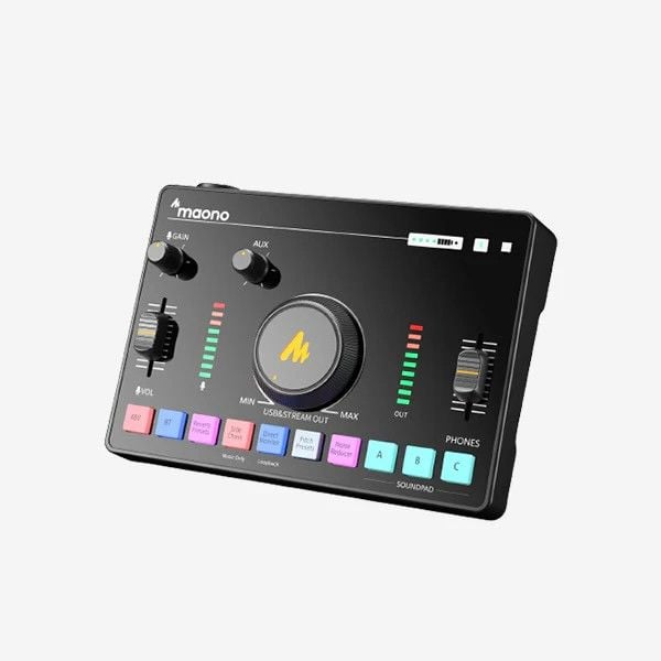 Maono AMC2 NEO One-Stop Podcast Canlı Yayın Ses Mikseri ve Ses Kartı