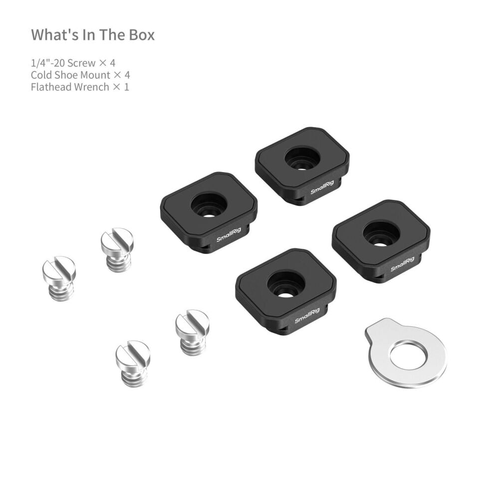 SmallRig 5472 Metal Ayak Bağlantılı  Montaj Plakası (4 adet)