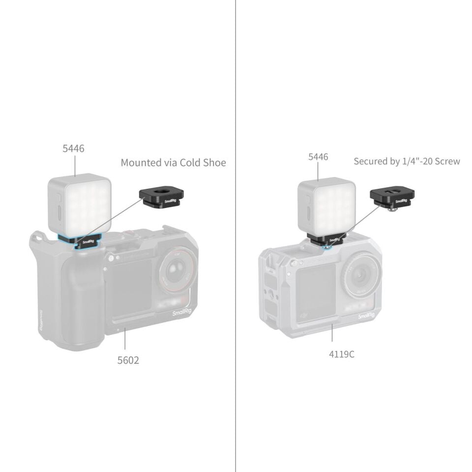 SmallRig 5472 Metal Ayak Bağlantılı  Montaj Plakası (4 adet)