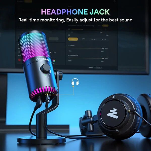 Maono DM30RGB USB Oyun Mikrofonu