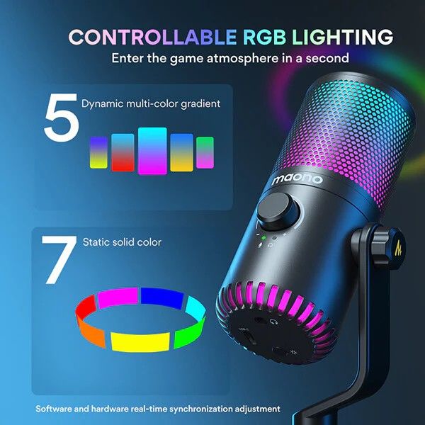 Maono DM30RGB USB Oyun Mikrofonu