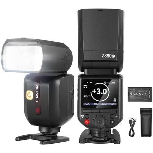 Neewer Z880-C TTL Canon Uyumlu 76W Akülü Tepe Flaşı