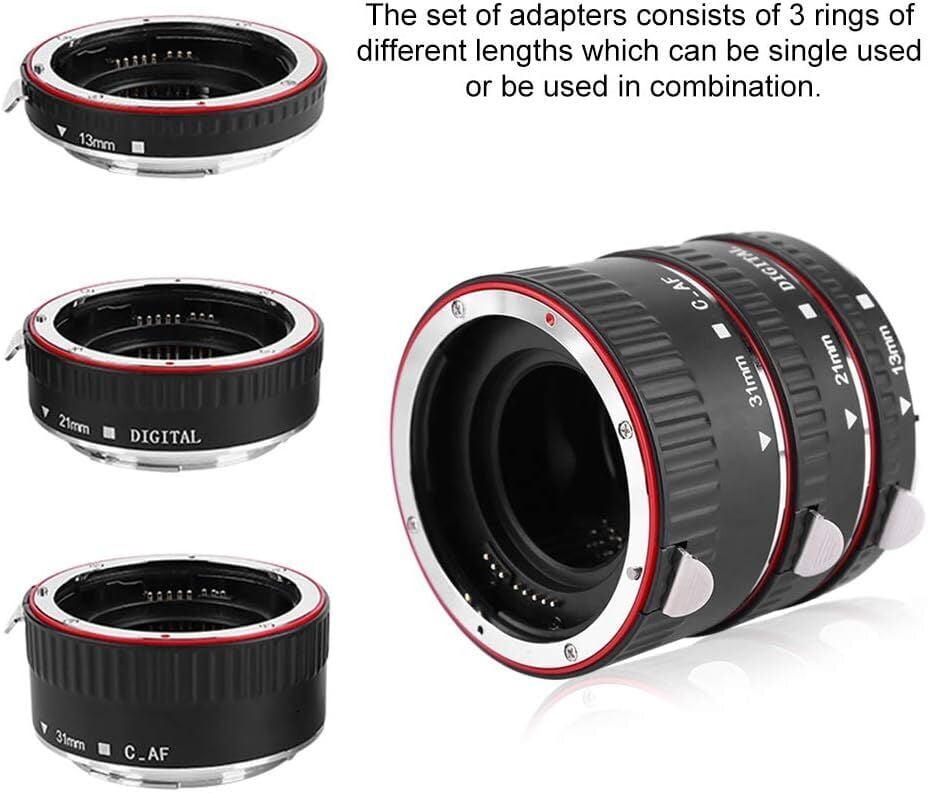 OEM  Extension Tüp Otomatik Makro Uzatma Tüpü Seti C.AF Canon için