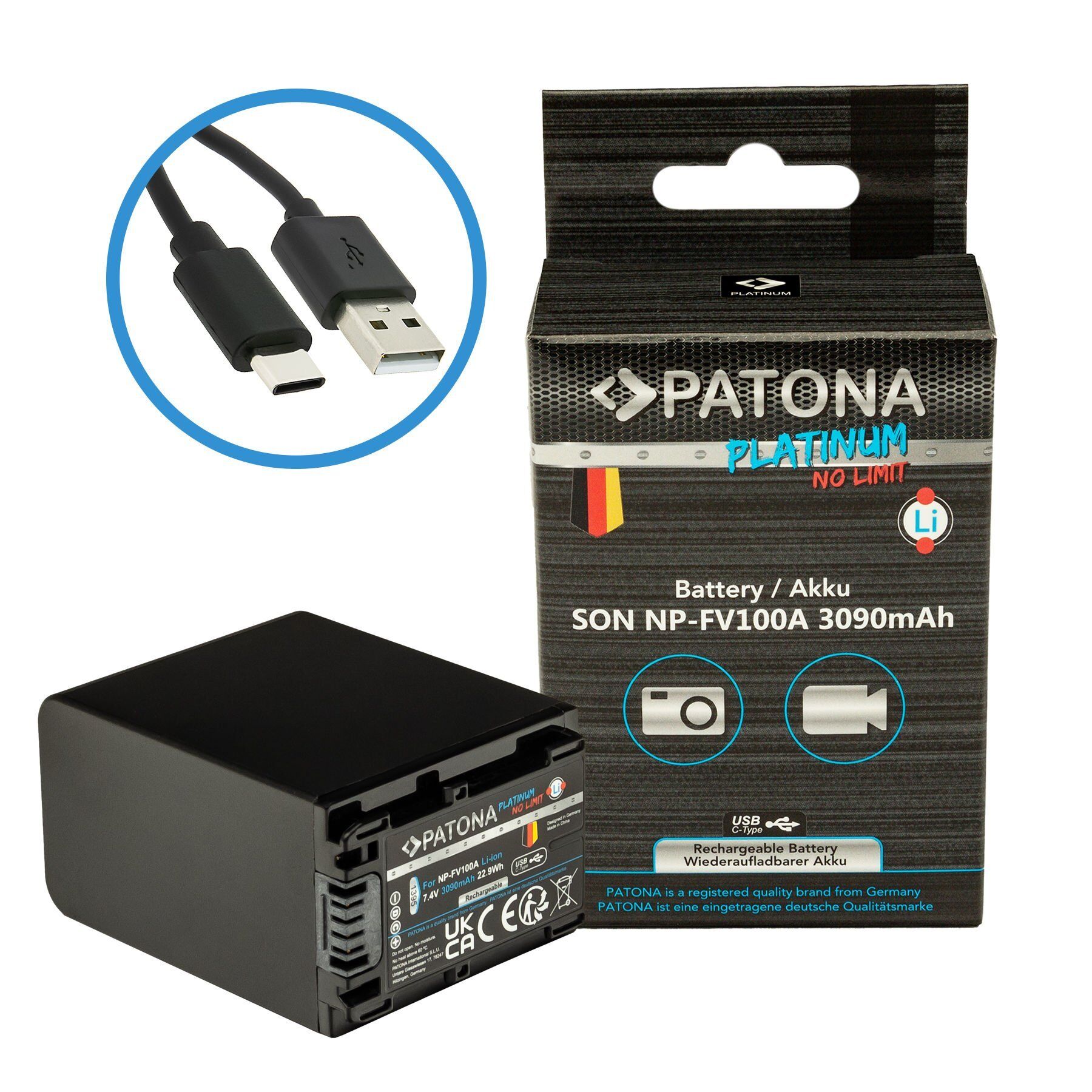 PATONA 1395 Platinum Battery f. FV-100