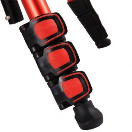 Fotopro S3 Profesyonel Tripod (Kırmızı & Siyah)