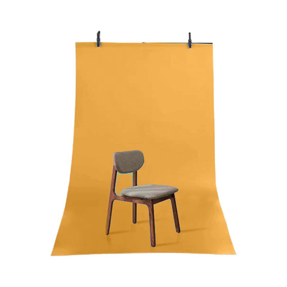 GDX Seyyar PVC Fon Perde Açık Turuncu - Orange 120cm x 200cm