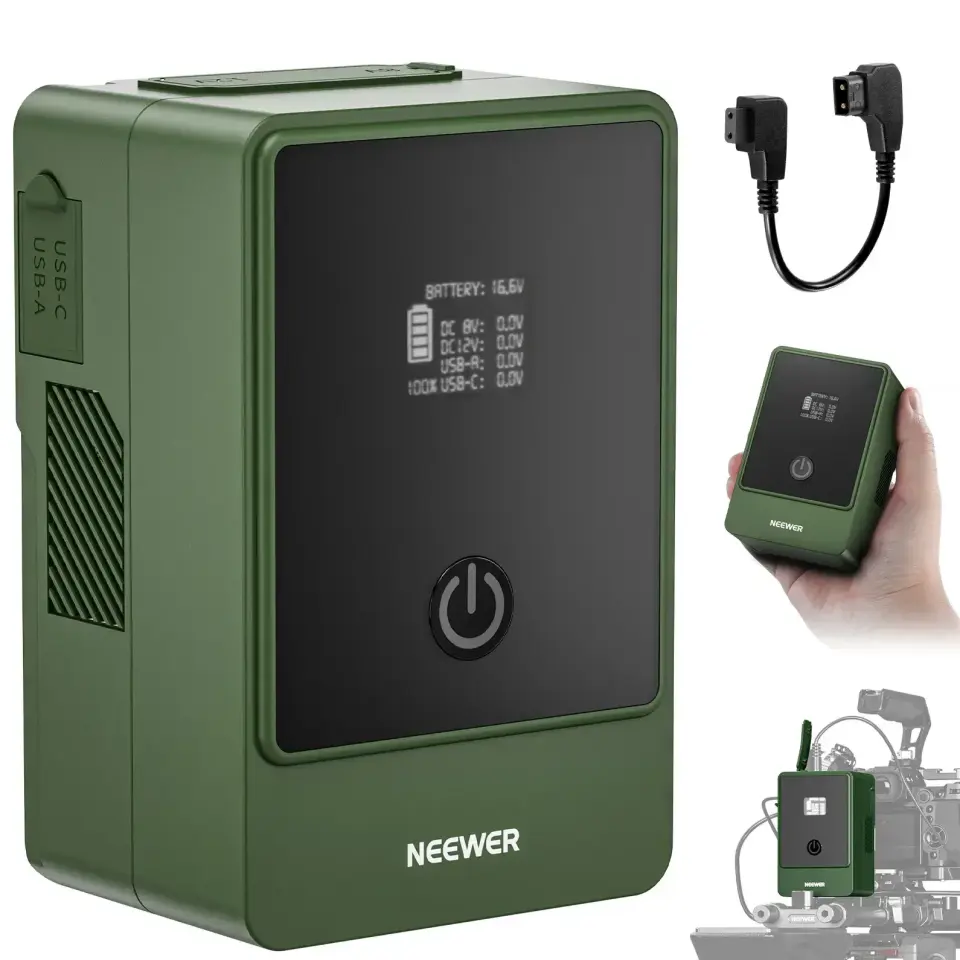 NEEWER V Mount Battery PS099E 6800mAh 14.5V 99Wh (Green)