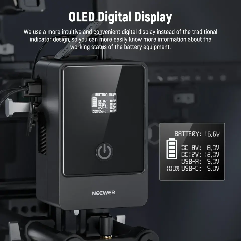 Neewer V Mount Battery PS099E 6800 mAh 14.5 V 99 Wh