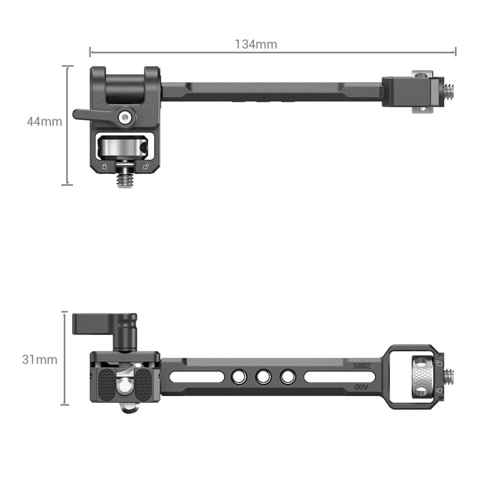 SmallRig 2889 DJI RONIN-S / SC ZHIYUN CRANE 2S / 3 / 3S / WEEBILL-S / MOZA  AirCross 2 Gimbalar  için  Ayarlanabilir Monitör Kolu