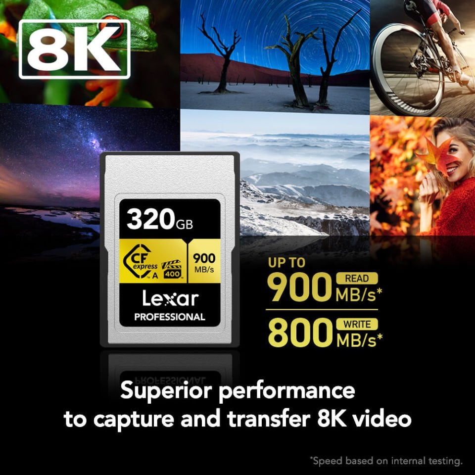Lexar 320GB Professional CFexpress Type A Card GOLD Serisi