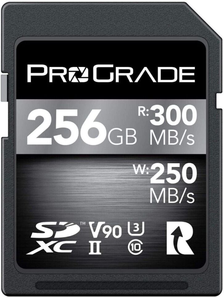 ProGrade Digital COBALT 256GB SDXC UHS-II V90 Memory Card 300MB/Sec Read - 250MB/Sec Write