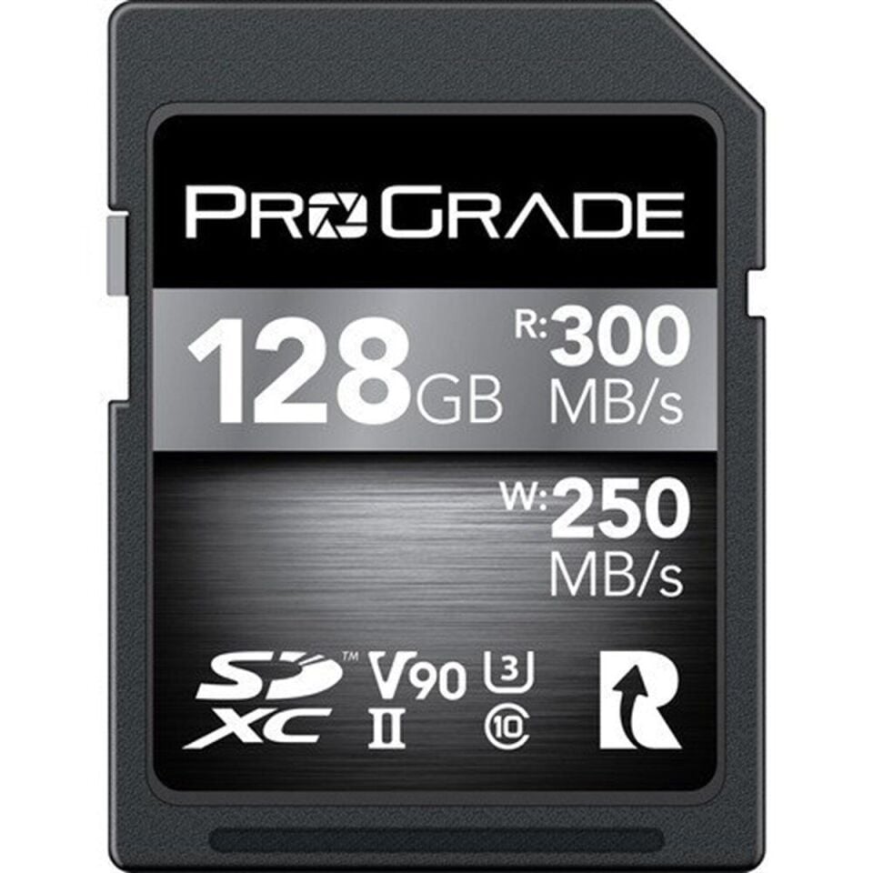 ProGrade Digital COBALT 128GB SDXC UHS-II V90 Memory Card 300MB/Sec Read - 250MB/Sec Write