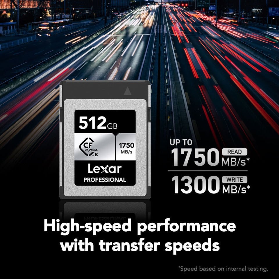Lexar 512GB Professional CFexpress Type B Card SILVER Serisi