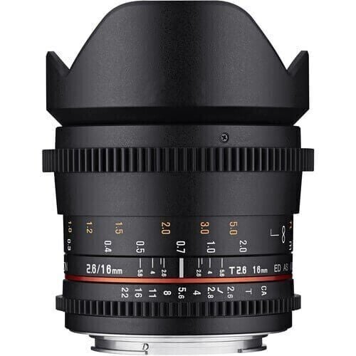 Samyang 16mm T2.6 ED AS UMC Cine Lens (Sony E)