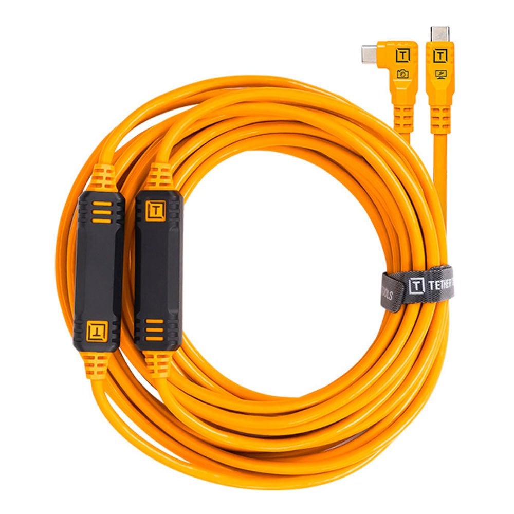 TetherPro USB-C - USB-C, 31′ (9,4 m), Düz - Dik Açılı Kablo