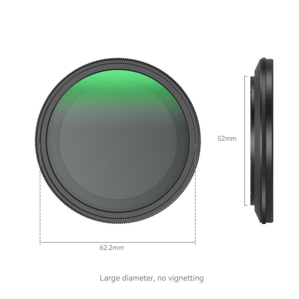 SmallRig 4215 52mm (1-5 Stop)  Manyetik VND Filtre ND2-ND32