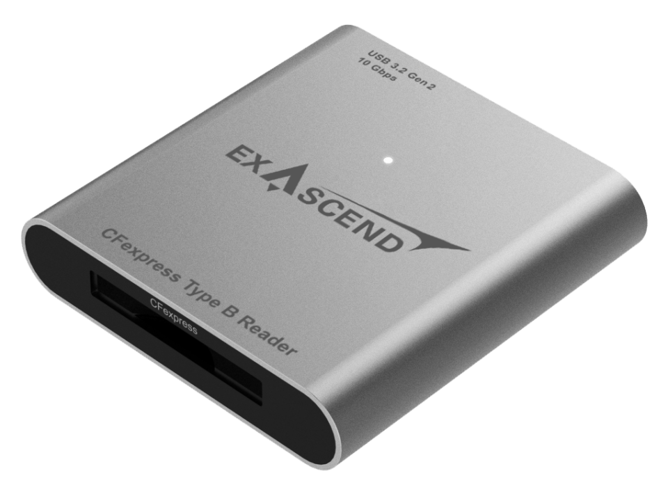 Exascend CFexpress Type B/SD Express/SD/microSD card reader (4in1)