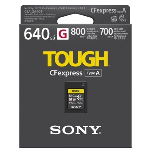 Sony 640GB CFexpress Type A TOUGH Hafıza Kartı (CEA-G640T)