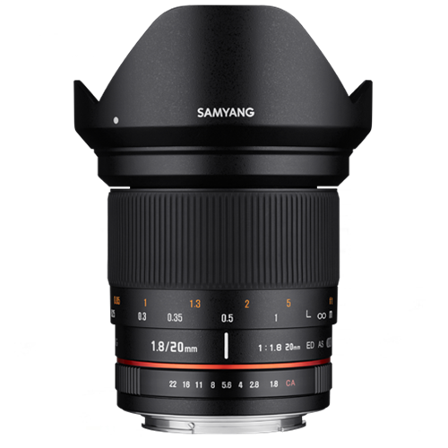 Samyang 20mm f/1.8 ED AS UMC Lens (Sony E)