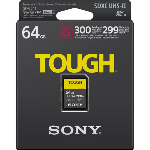 Sony 64GB SF-G Tough Series UHS-II SDXC Hafıza Kartı (SF-G64T)