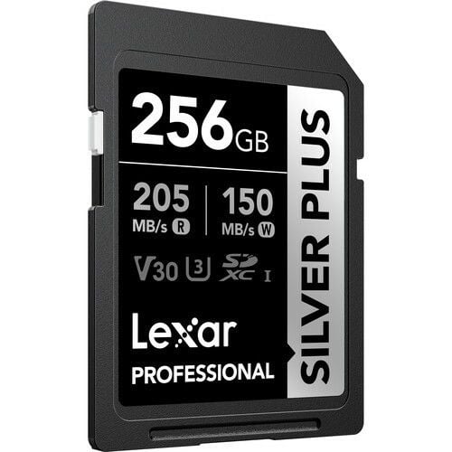 Lexar 256GB Profesyonel Silver Plus UHS-I SD Hafıza Kartı