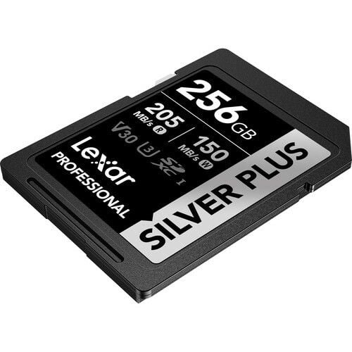 Lexar 256GB Profesyonel Silver Plus UHS-I SD Hafıza Kartı