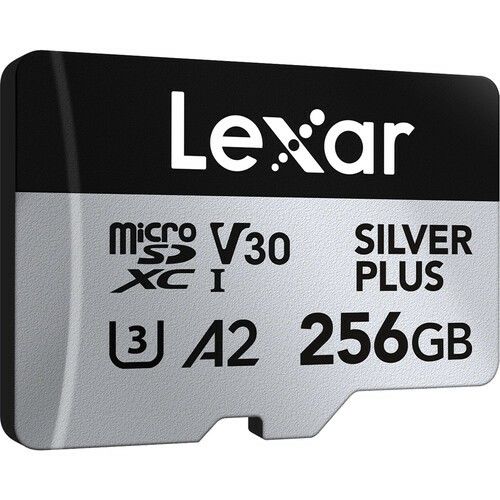 Lexar 256GB 205 MB/s Silver Plus microSD UHS-I V30 Hafıza Kartı