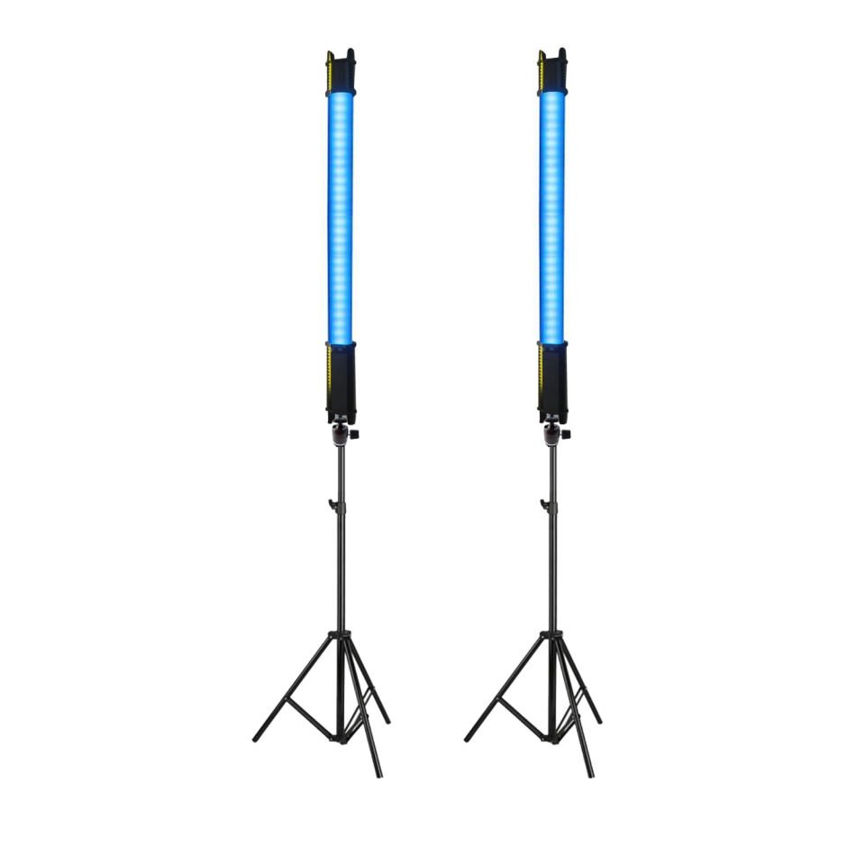 GDX TB-60 RGB İkili Fotoğraf ve Video Tüp Işık Seti