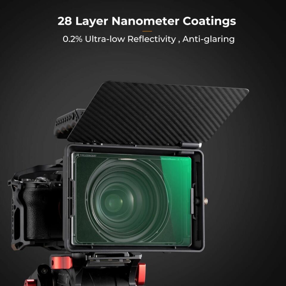 K&F NANO-X Black Mist 1/4  4x5.65 Filtre Tilta ve SmallRig ve Diğer Matbox ile Uyumlu 4mm HD Optik Cam