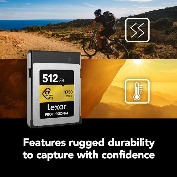 Lexar 512GB Professional CFexpress Type B Hafıza Kartı Gold Seri