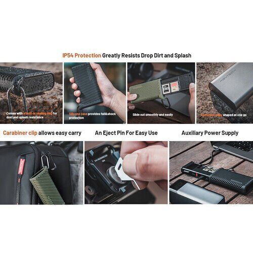 PGYTECH CFexpress CreateMate Card Reader Type A/SD(Classic Black)