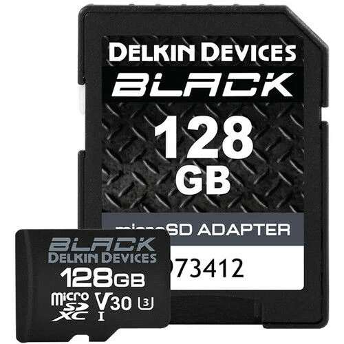 Delkin Devices 128GB Black UHS-II MicroSDXC SD Adaptörlü Hafıza Kartı