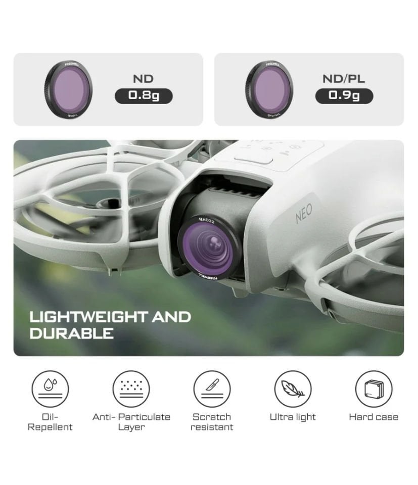 Freewell DJI Neo Magnetic ND/PL Filters 3Pack