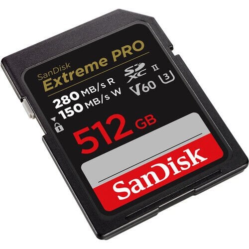 SanDisk 512GB Extreme PRO UHS-II SDXC Hafıza Kartı (280mb)
