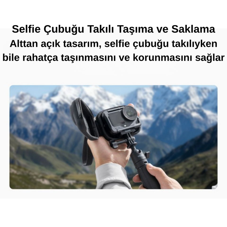 Telesin Osmo Action 6, 5 Pro, 4 için Mini Taşıma Çantası