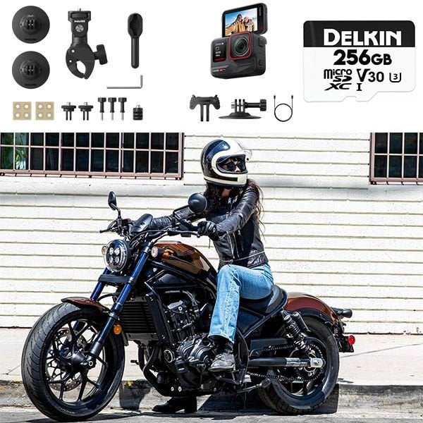 Insta360 Ace Pro Motorsiklet Kiti + 256GB Hafıza Kartı